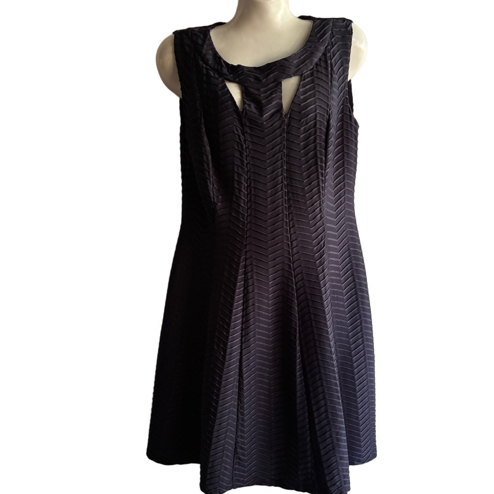 Enfocus Studio Navy  Textured Mini Dress size 10